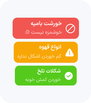 توصیه های غذایی روز